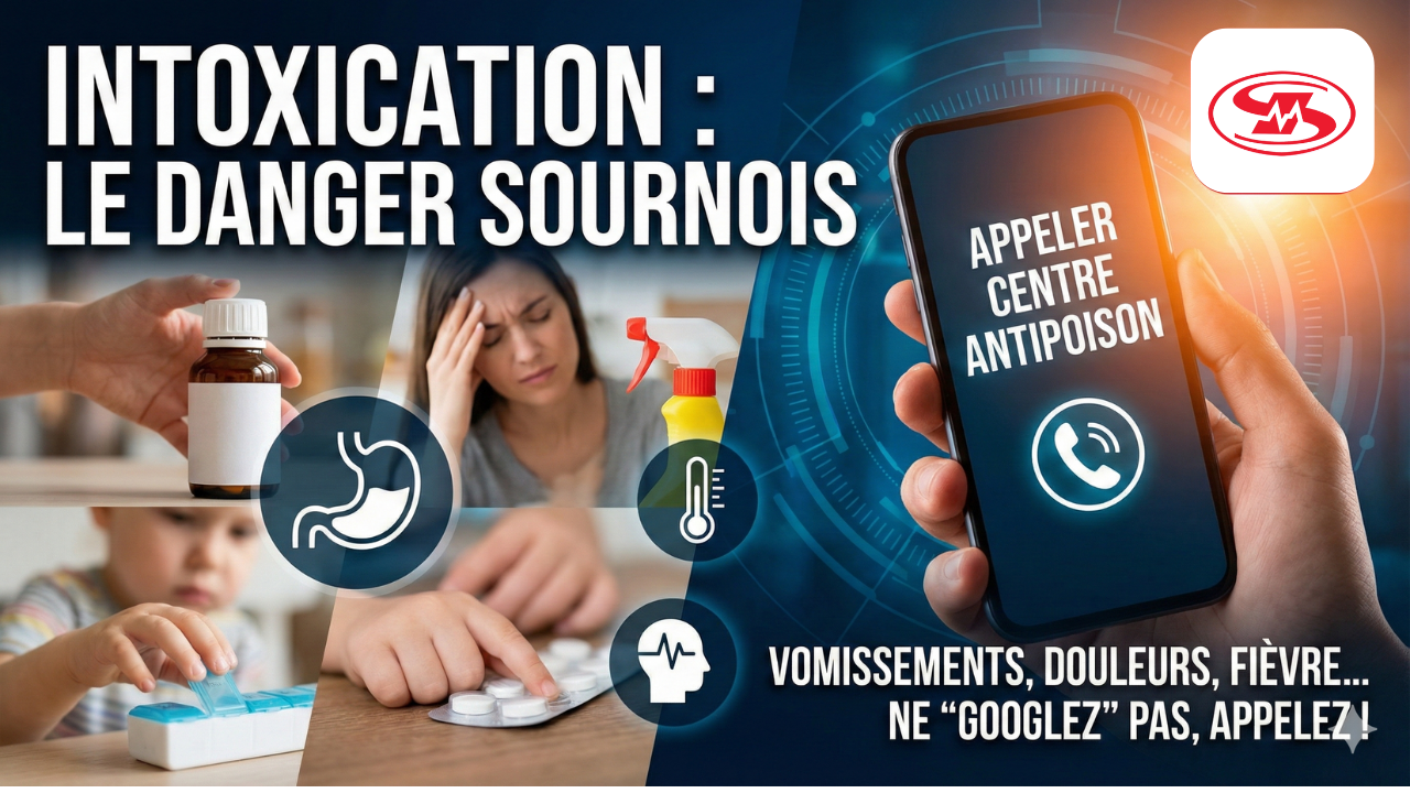 Guide intoxication SuperMedic - 4 types d'intoxication et réflexes de premiers secours pour réagir rapidement