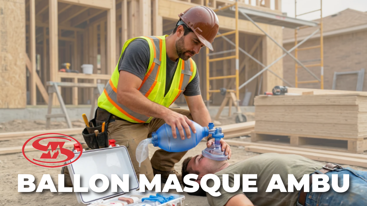 Ballon-masque Ambu pour RCR SuperMedic - Guide d'utilisation et ventilation d'urgence en réanimation cardio-respiratoire