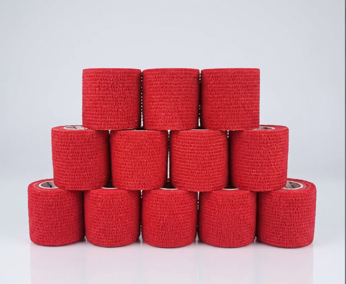 Bundle SmartFix et bandage cohésif rouge - Kit complet premiers soins SuperMedic
