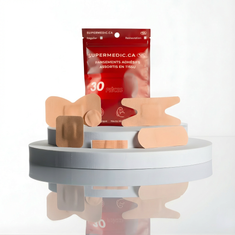 Assortiment de 30 pansements tissu haute résistance SuperMedic