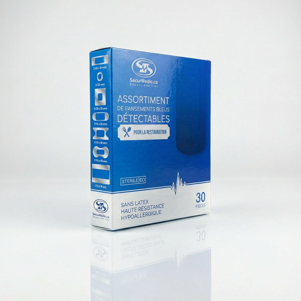 Assortiment de 30 pansements tissu haute résistance SuperMedic - restauration