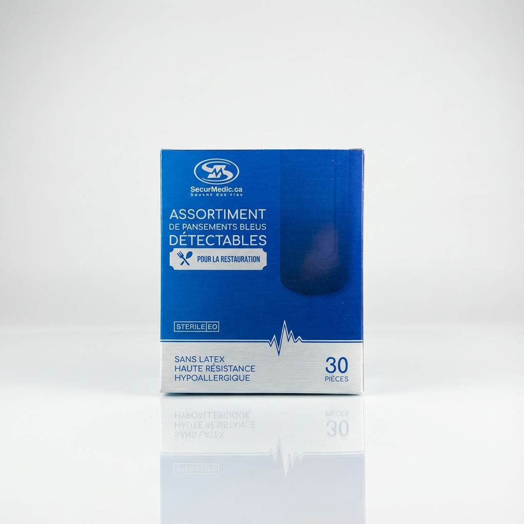 Assortiment de 30 pansements tissu haute résistance SuperMedic - restauration