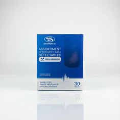 Boîte de 30 pansements adhésifs bleus détectables pour restauration - SuperMedic