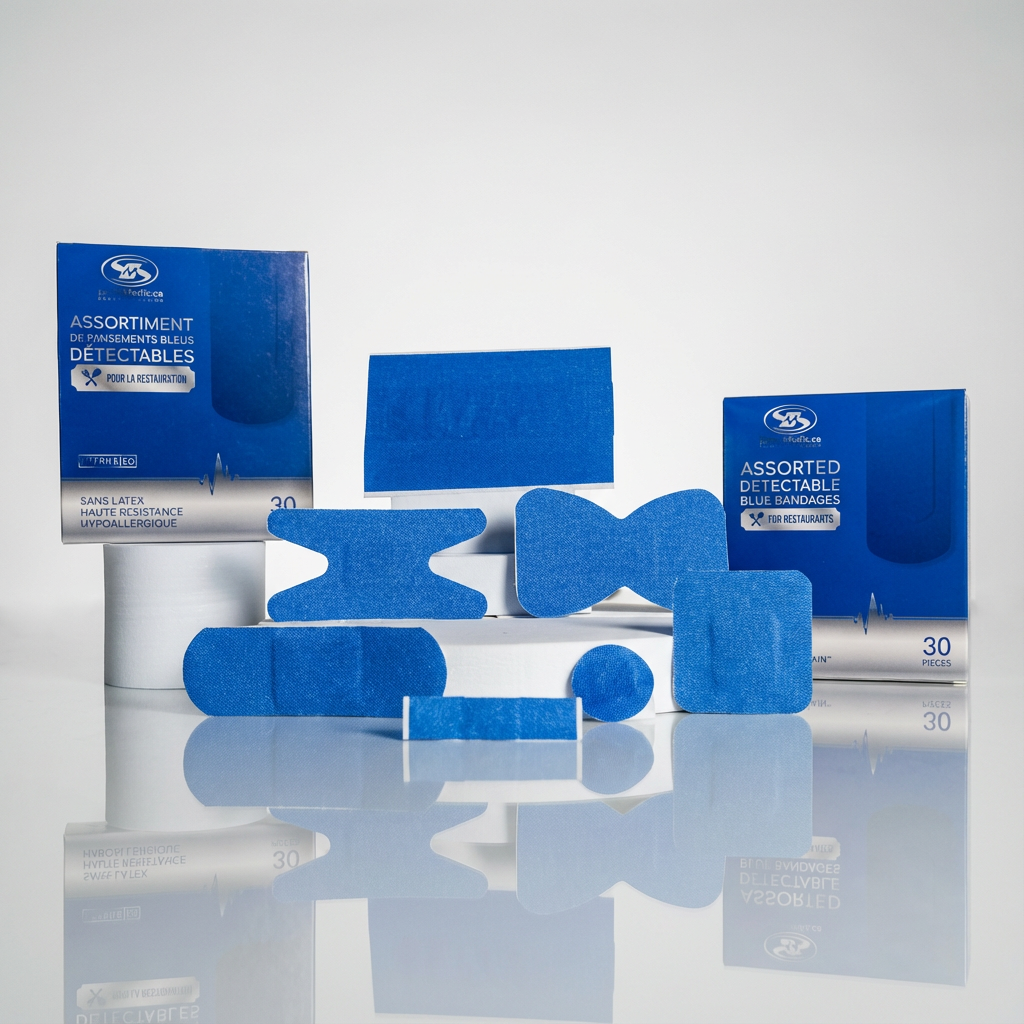 Assortiment de 30 pansements tissu haute résistance SuperMedic - restauration