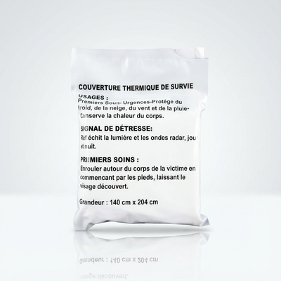 Couverture d'aluminium pour situation d'urgence   83X521/2 EN PC - SecurMedic