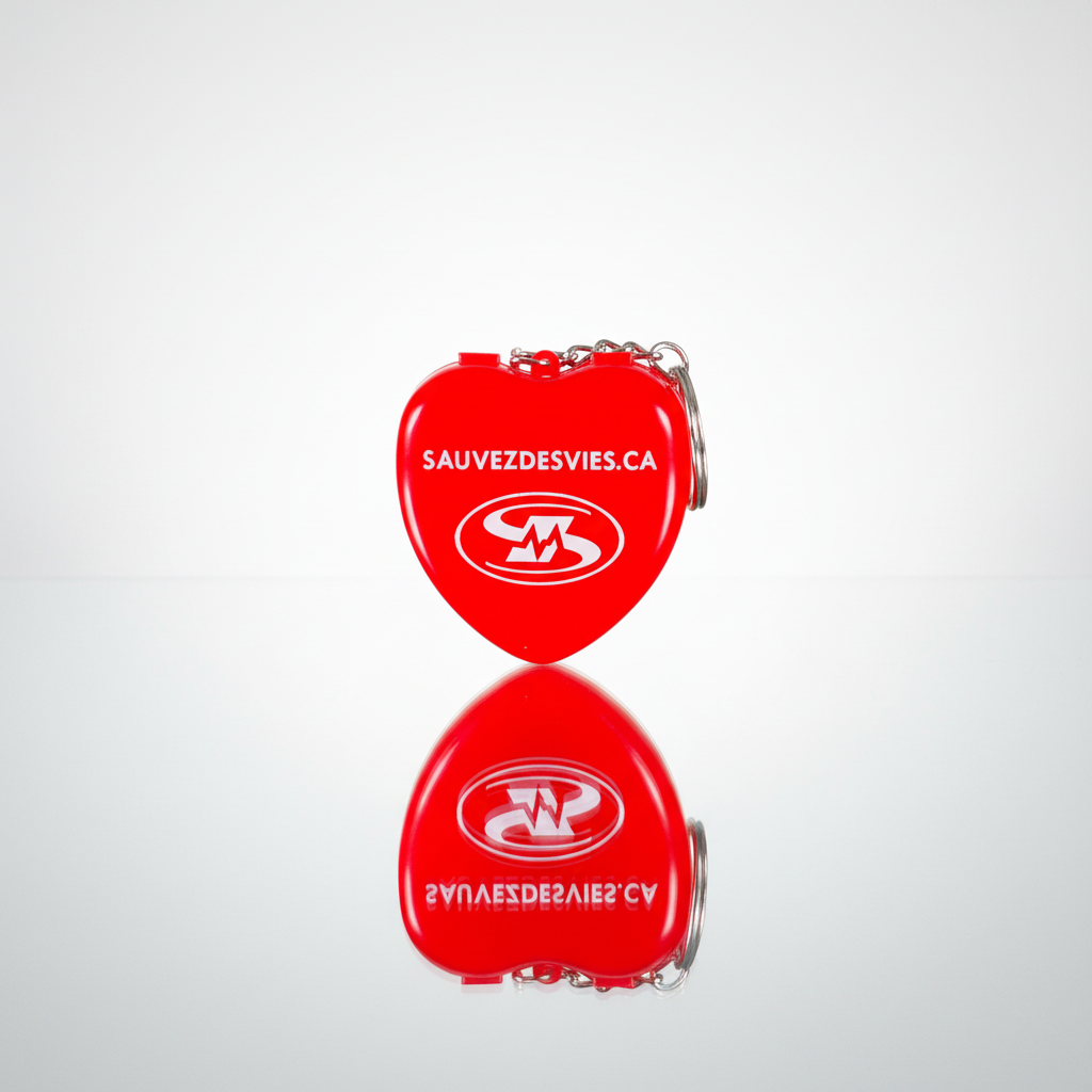 Masque de RCR porte-clef