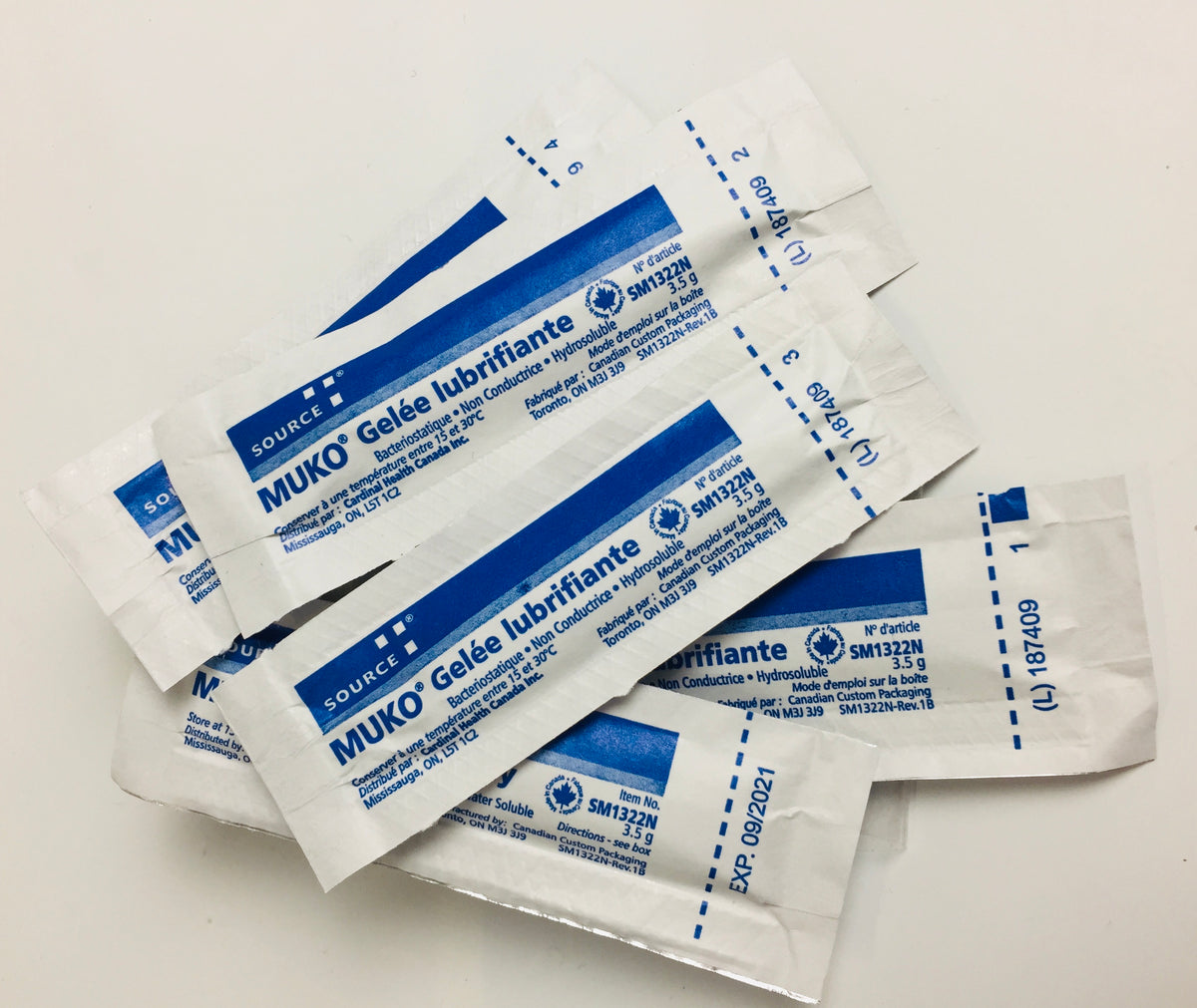 Sachets de gel lubrifiant stérile SuperMedic pour thermomètre rectal bébé et adulte
